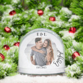 Wedding Engagement Keepsake Photo Couple Initials (クリスマス)