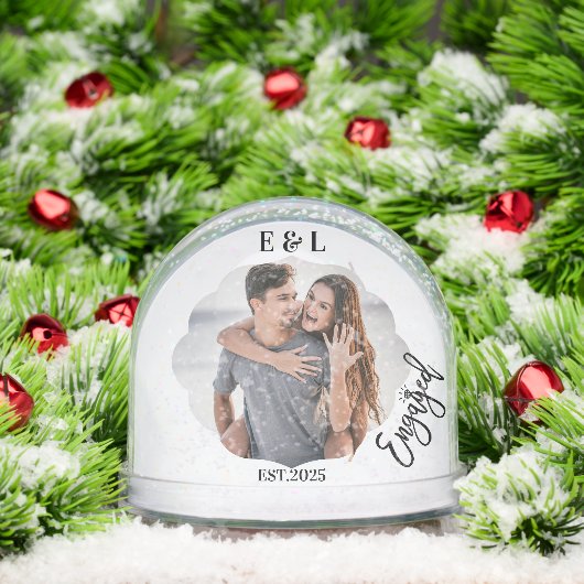 Wedding Engagement Keepsake Photo Couple Initials (クリスマス)