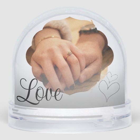 Wedding Engagement Keepsake Photo Couple Initials (裏面)
