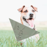 Wedding/Engagement Pet Bandana | I Do Too | Sage バンダナ<br><div class="desc">Small or large,  this pet bandana can be used for dogs or cats. Minimal,  modern,  and customizable with your pet's name. 
A staple for all you dog or cat mom's looking to include your fur child in your special day!
All text is customizable ↣ just click the ‘Personalize’ button.</div>