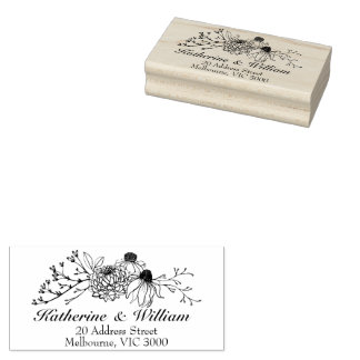 Wedding Envelope return address stamp ラバースタンプ