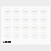 Wedding Envelope Seal Sticker ラウンドシール (シート)
