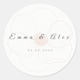 Wedding Envelope Seal Sticker ラウンドシール