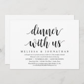 Wedding Escape, Dinner with the Newly Married 招待状 (正面/裏面)