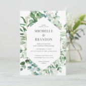 wedding eucalyptus watercolor (スタンド正面)