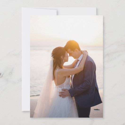 Wedding Eucalyptus Wreath Vertical  Save the Date  (裏面)