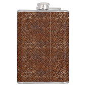 Wedding Faux Tooled Leather Look フラスク (裏面)