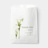 Wedding Favor Bags "Delicate Calla Lilies" フェイバーバッグ (正面)