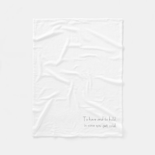 Wedding Favor Blanket フリースブランケット (正面)