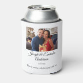 Wedding Favor Photo Can Cooler Couple Photo, Names 缶クーラー (缶裏面)
