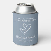 Wedding Favor Sip Sip Hooray ダスティブルー 缶クーラー (缶裏面)