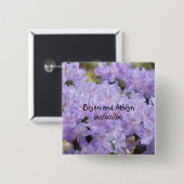 Wedding Favors Bride Groom Name Marriage Date 缶バッジ (正面&裏面)
