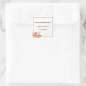 WEDDING FAVORS, PERSONALISED WEDDING FAVORS スクエアシール (バッグ)