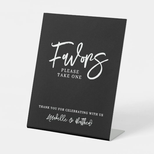 Wedding Favors Table Sign 台座サイン (正面)