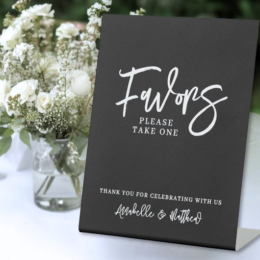 Wedding Favors Table Sign 台座サイン