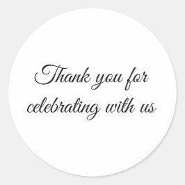 Wedding favour sticker ラウンドシール