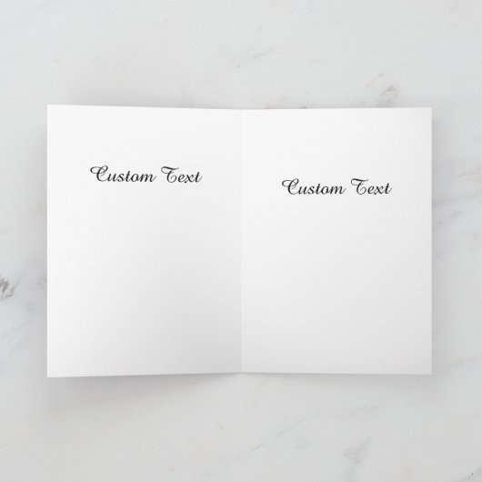 Wedding Floral Frame With Bride And Groom カード (内部)