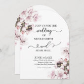 Wedding Floral Invitation 招待状 (正面/裏面)