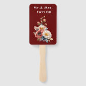 Wedding Floral Monogram  ハンドファン (裏面)