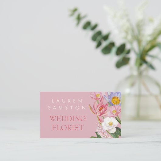Wedding Florist Business Card 名刺 (スタンド正面)