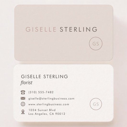 Wedding Florist Feminine Professional 名刺