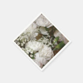 Wedding Flowers写真パーソナライズされた結婚s スタンダードカクテルナプキン (角)
