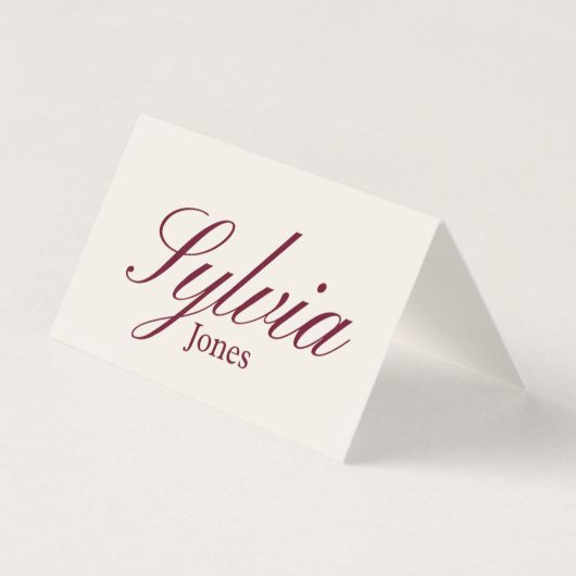 Wedding Foldable place card for dinner,engagement  (正面)