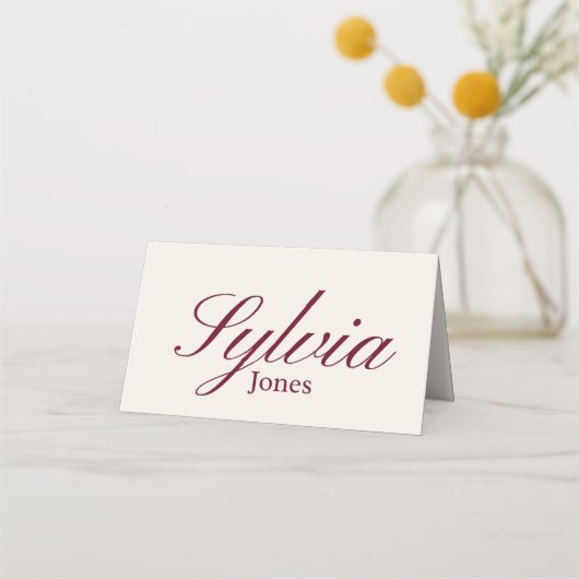 Wedding Foldable place card for dinner,engagement  プレイスカード (正面)
