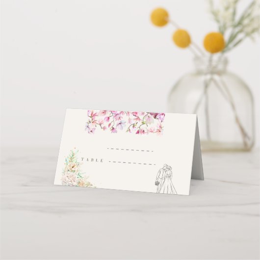 Wedding Folded Place Cards プレイスカード (正面)