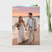 Wedding Folding Invitation Tropical Beach 招待状 (正面)