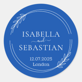 Wedding Formal Cobalt Blue  ラウンドシール