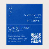 Wedding Formal Cobalt Blue QR Code Playlist (外部フラット)