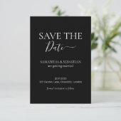 Wedding Formal Save the Date Black セーブザデート (スタンド正面)