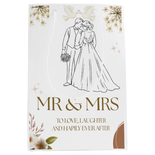 Wedding gift bag ミディアムペーパーバッグ (正面)