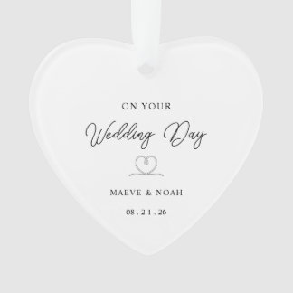 Wedding Gift Just Married Keepsake Ornament オーナメント