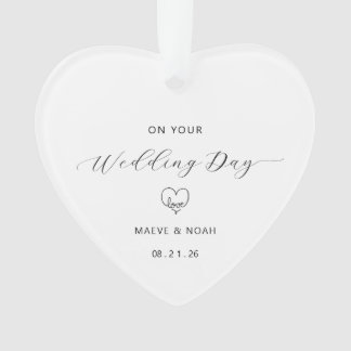Wedding Gift Just Married Keepsake Ornament オーナメント
