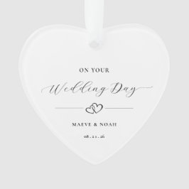 Wedding Gift Just Married Keepsake Ornament オーナメント