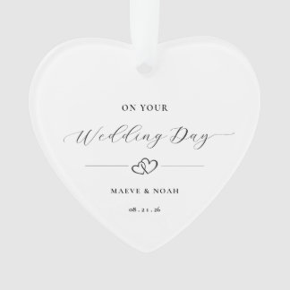 Wedding Gift Just Married Keepsake Ornament オーナメント