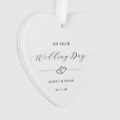 Wedding Gift Just Married Keepsake Ornament オーナメント (正面)