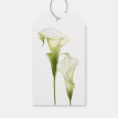 Wedding Gift Tags "Delicate Calla Lilies" ギフトタグ (裏面)