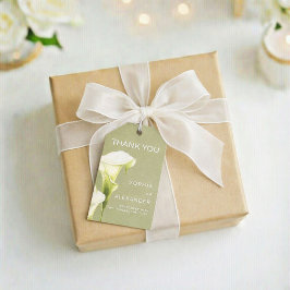 Wedding Gift Tags "Delicate Calla Lilies" ギフトタグ