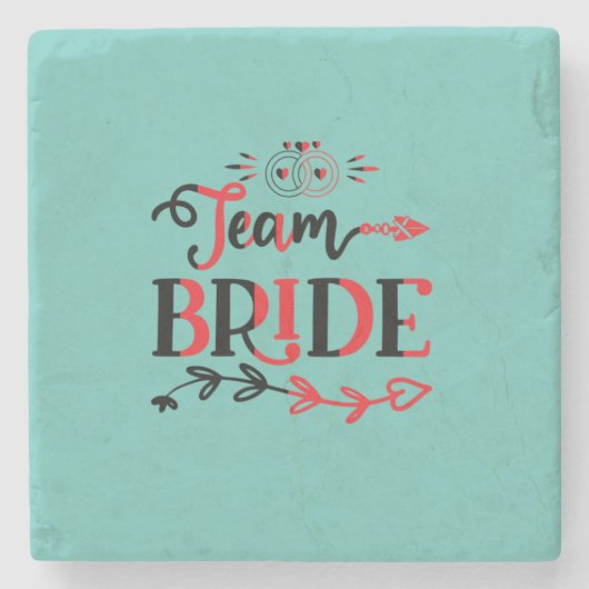 Wedding Gift Team Bride ストーンコースター (正面)