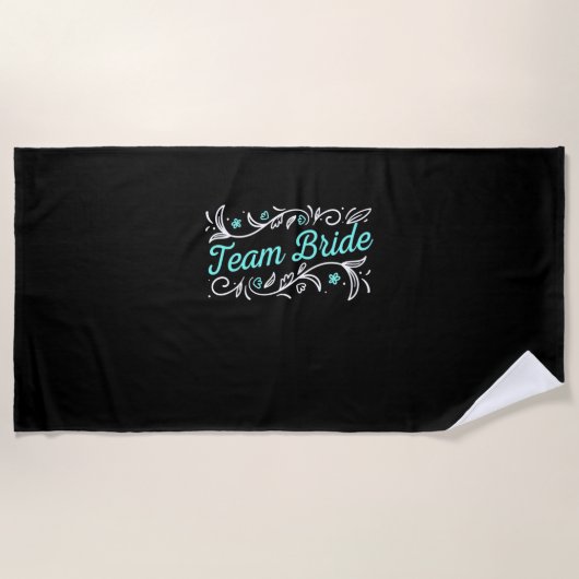 Wedding Gift | Team Bride ビーチタオル (正面)