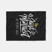 Wedding Gifts | 10th Wedding Anniversary フリースブランケット (正面(横))