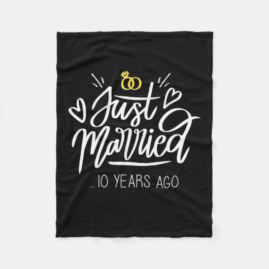 Wedding Gifts | 10th Wedding Anniversary フリースブランケット (正面)