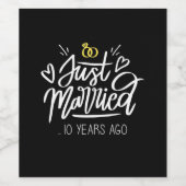 Wedding Gifts | 10th Wedding Anniversary ワインラベル (シングルラベル)