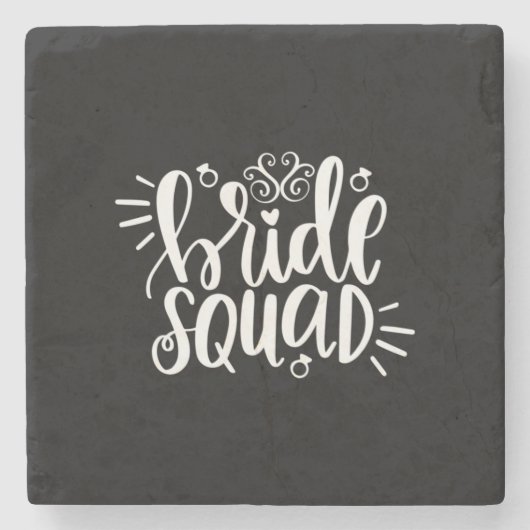 Wedding Gifts | Bride Squad ストーンコースター (正面)