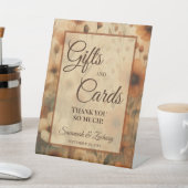 Wedding Gifts & Cards Thank You Sienna Boho Floral 台座サイン (インサイチュ)