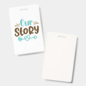 Wedding Gifts | Our Story バッジ (正面＆裏面)