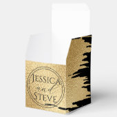 Wedding Gold and Black Classic フェイバーボックス (オープン)